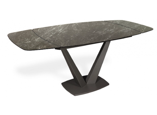 Стол ALATRI 120 MATT BLACK MARBLE SINTERED STONE / BLACK в Набережных Челнах