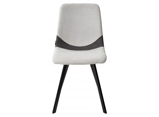 Стул ELLEN WZ2042-18 белая галька, фактурный велюр / RU-07 серая сталь/ черный каркас в Набережных Челнах