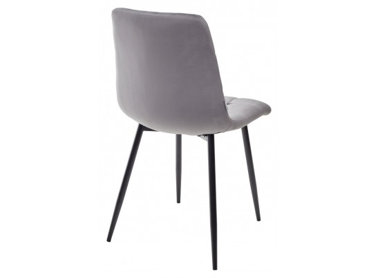Стул CHILLI G062-40 серый, велюр / черный каркас в Набережных Челнах