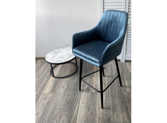 Полубарный стул Роден Blitz 19 Пепельно-синий, велюр (H=65cm), в Набережных Челнах