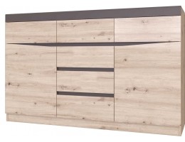 Комод 6 ящиков Тиана Дуб Бонифаций/Вольфрам Комод 6 ящиков Тиана Дуб Бонифаций/Вольфрам